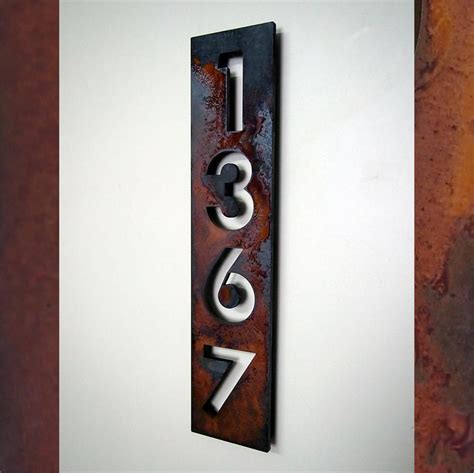 what is better acrylic or metal house numbers|house numbers for walls.